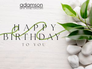birthday, spa gift card, minimalist, card