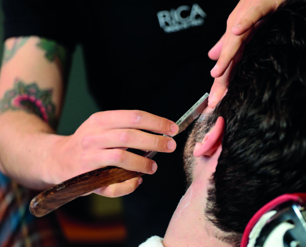 Barber, mens treatment, works package, salon, adamson spa, fathers day, pamper dad