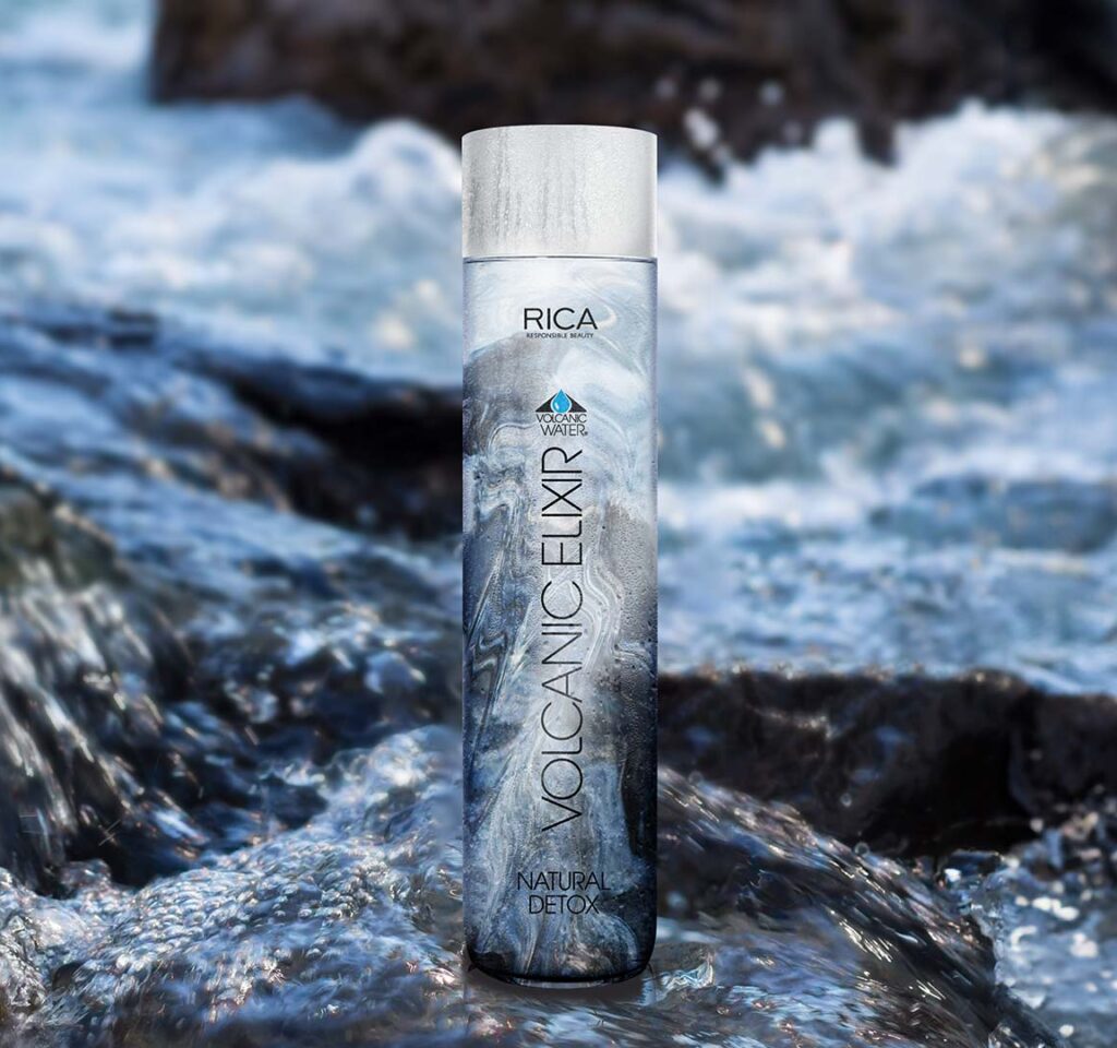Rica detox water, volcanic water, elixir