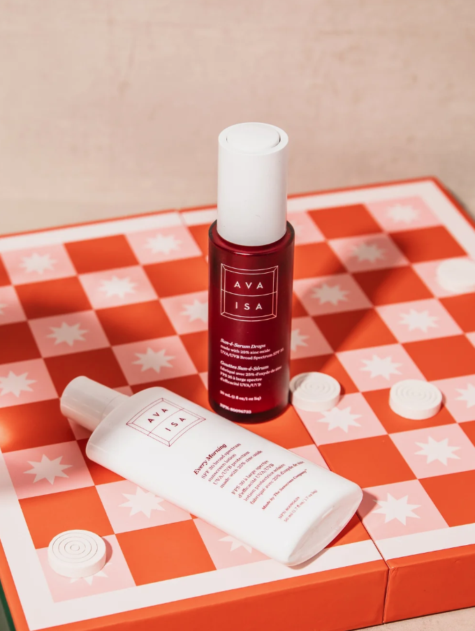 ava isa, sunscreen company, Canadian, Mineral sunscreen, serum, lotion